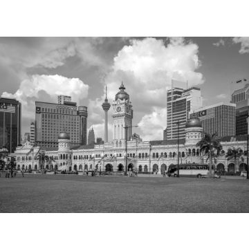 Lais Puzzle - Sultan Abdul Samad Gebäude in Kuala Lumpur, Malaysia in schwarz weiß - 500, 1.000 & 2.000 Teile