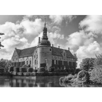 Lais Puzzle - Schloss Vittskövle in der Kommune Kristianstad, Schonen, in Südschweden. in schwarz weiß - 500, 1.000 & 2.000 Teile