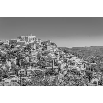 Lais Puzzle - Dorf Gordes in Frankreich in schwarz weiß - 2.000 Teile