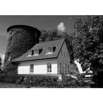 Lais Puzzle - Rossmühle in Hamminkeln in schwarz weiß - 500, 1.000 & 2.000 Teile