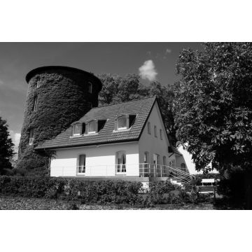 Lais Puzzle - Rossmühle in Hamminkeln in schwarz weiß - 2.000 Teile