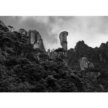 Lais Puzzle - Sanqingshan, Mount Sanqing National Park, Jiangxi, China in schwarz weiß - 500, 1.000 & 2.000 Teile