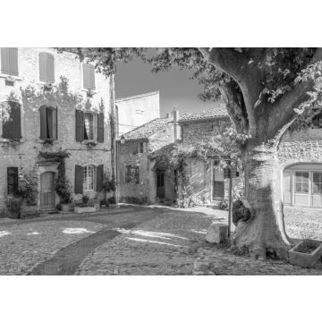 Lais Puzzle - eine enge Straße in der Altstadt von Vaison-la-Romaine in Frankreich in schwarz weiß - 500, 1.000 & 2.000 Teile