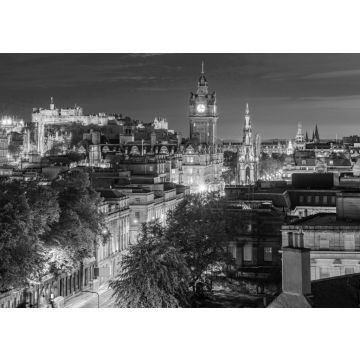 Lais Puzzle - Sonnenuntergang in Edinburgh in schwarz weiß - 500, 1.000 & 2.000 Teile