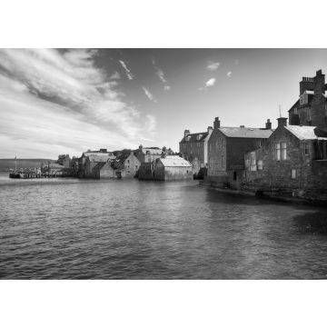 Lais Puzzle - Die Küste von Lerwick an einem schönen sonnigen Tag in schwarz weiß - 500, 1.000 & 2.000 Teile