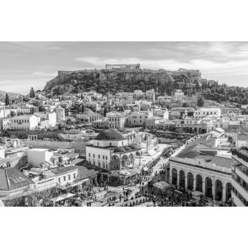 Lais Puzzle - Panoramablick auf die Akropolis von Athen. Griechenland in schwarz weiß - 2.000 Teile