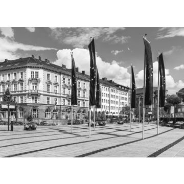 Lais Puzzle - Altstädter Architektur in Bayreuth, Deutschland in schwarz weiß - 500, 1.000 & 2.000 Teile