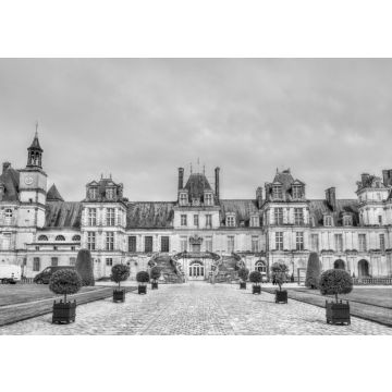 Lais Puzzle - Chateau de Fontainebleau, einer der größten französischen Königspaläste in schwarz weiß - 500, 1.000 & 2.000 Teile