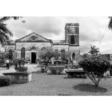 Lais Puzzle - Karibik, große Antillen, Jamaika, Montego Bay, Saint James Parish Church in schwarz weiß - 500, 1.000 & 2.000 Teile