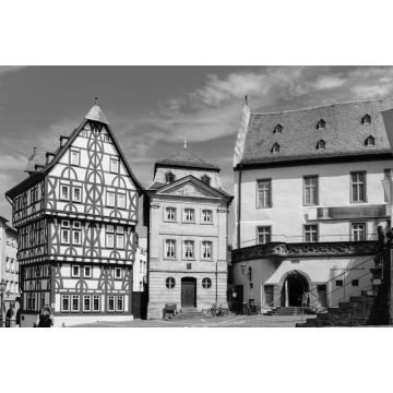 Lais Puzzle - Stiftsplatz Aschaffenburg in schwarz weiß - 2.000 Teile
