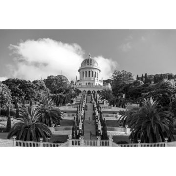 Lais Puzzle - Bahai-Gärten, Haifa, Israel in schwarz weiß - 2.000 Teile