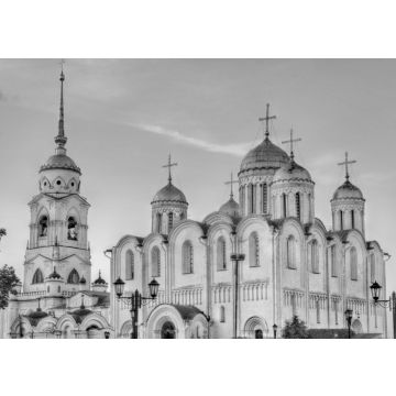 Lais Puzzle - Dormitio-Kathedrale in Wladimir, Russland in schwarz weiß - 500, 1.000 & 2.000 Teile