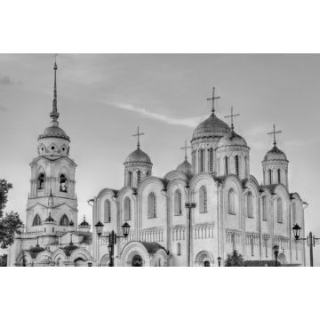 Lais Puzzle - Dormitio-Kathedrale in Wladimir, Russland in schwarz weiß - 2.000 Teile