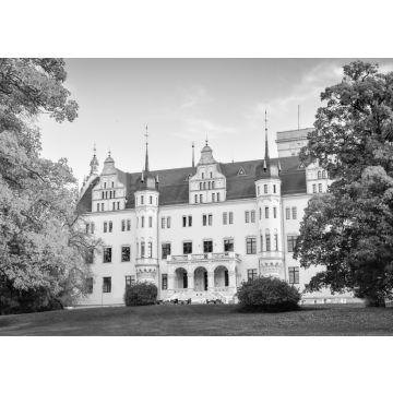 Lais Puzzle - Schloss Boitzenburg in der Uckermark bei Templin in Brandenburg in schwarz weiß - 500, 1.000 & 2.000 Teile