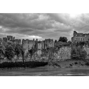 Lais Puzzle - Ruinen der Burg Chepstow in Südwales in schwarz weiß - 500, 1.000 & 2.000 Teile