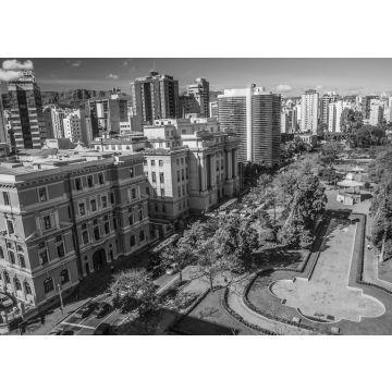 Lais Puzzle - Luftaufnahme von Belo Horizonte, Brasilien in schwarz weiß - 500, 1.000 & 2.000 Teile