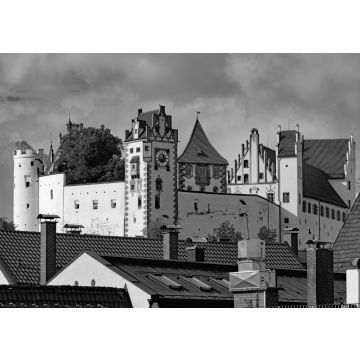 Lais Puzzle - Füssen im Allgäu Hohes Schloss in schwarz weiß - 500, 1.000 & 2.000 Teile
