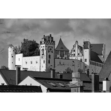 Lais Puzzle - Füssen im Allgäu Hohes Schloss in schwarz weiß - 2.000 Teile