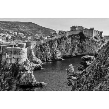 Lais Puzzle - Dubrovnik Skyline in schwarz weiß - 2.000 Teile