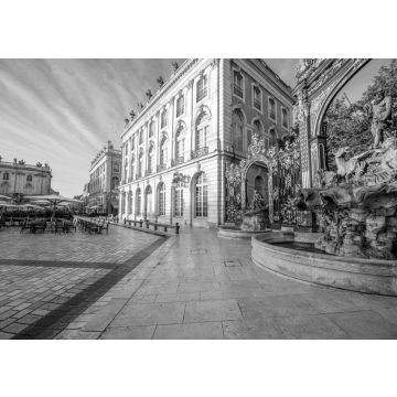 Lais Puzzle - Morgenblick auf den Stanislas-Platz mit Goldenem Tor in der Altstadt von Nancy, Frankreich in schwarz weiß - 500, 1.000 & 2.000 Teile