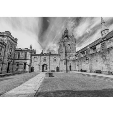 Lais Puzzle - Aberdeen University King's College Gebäude. Dies ist die älteste Universität in Aberdeen. in schwarz weiß - 500, 1.000 & 2.000 Teile