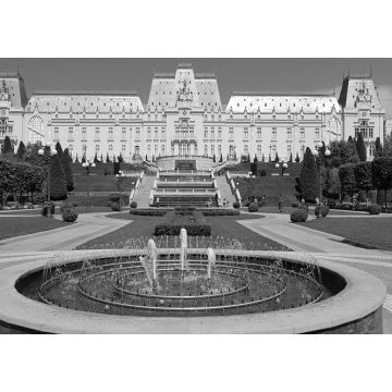 Lais Puzzle - Kulturpalast, Iasi, Rumänien in schwarz weiß - 1.000 Teile