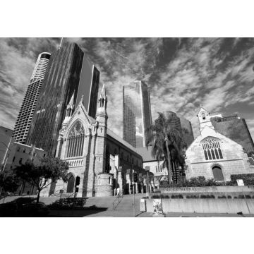 Lais Puzzle - Stadtansicht von Brisbane in schwarz weiß - 500, 1.000 & 2.000 Teile