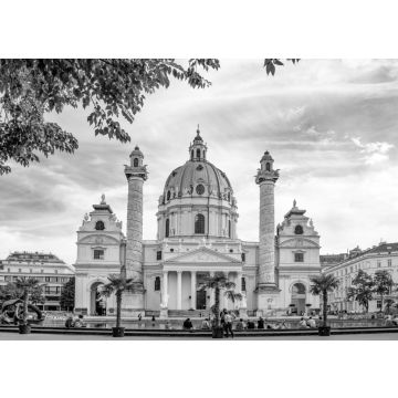 Lais Puzzle - Karlsplatz und Karlskirche Wien in schwarz weiß - 500, 1.000 & 2.000 Teile