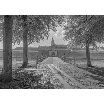 Lais Puzzle - Eingang zum Schloss Kronborg in schwarz weiß - 500, 1.000 & 2.000 Teile