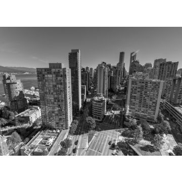 Lais Puzzle - Skyline von Vancouver, Kanada in schwarz weiß - 500, 1.000 & 2.000 Teile