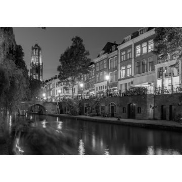 Lais Puzzle - Utrecht. Der Hauptkanal der Stadt in schwarz weiß - 1.000 Teile