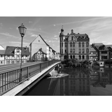 Lais Puzzle - Werrabrücke bei Eschwege in schwarz weiß - 500, 1.000 & 2.000 Teile