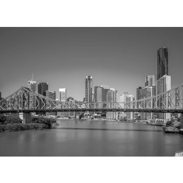 Lais Puzzle - Brisbane mit Story Bridge in Australien bei Nacht in schwarz weiß - 500, 1.000 & 2.000 Teile