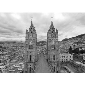 Lais Puzzle - Basilika del Voto Nacional Quito, Ecuador in schwarz weiß - 500, 1.000 & 2.000 Teile
