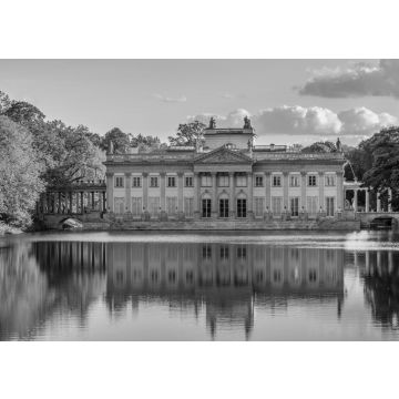 Lais Puzzle - Königlicher Lazienki-Park in Warschau, Palast am Wasser, Polen in schwarz weiß - 500, 1.000 & 2.000 Teile