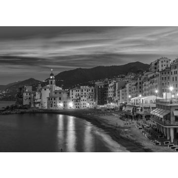 Lais Puzzle - Camogli an der italienischen Riviera in schwarz weiß - 500, 1.000 & 2.000 Teile