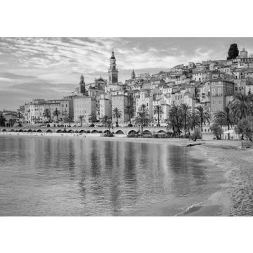 Lais Puzzle - Menton / Riviera in schwarz weiß - 500, 1.000 & 2.000 Teile