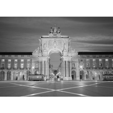 Lais Puzzle - Lissabon. Bild des Triumphbogens in Lissabon, Portugal in schwarz weiß - 500, 1.000 & 2.000 Teile