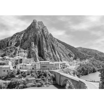 Lais Puzzle - Sisteron in der Provence, Frankreich in schwarz weiß - 500, 1.000 & 2.000 Teile