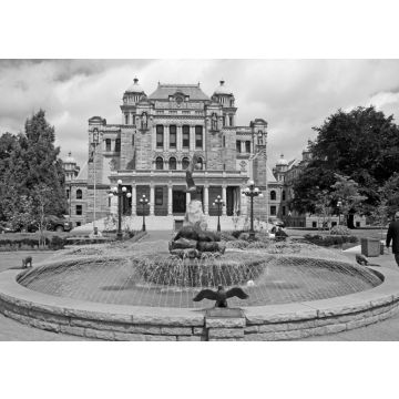 Lais Puzzle - Parlamentsgebäude von British Columbia, Victoria in schwarz weiß - 500, 1.000 & 2.000 Teile