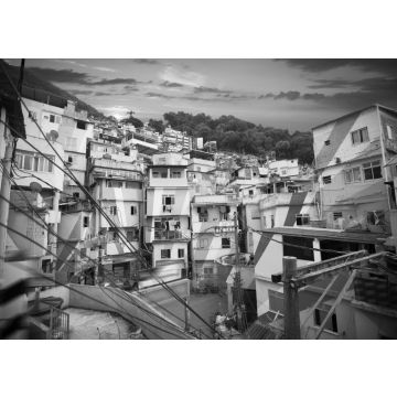 Lais Puzzle - Rio de Janeiro Stadtzentrum und Favela in schwarz weiß - 500, 1.000 & 2.000 Teile