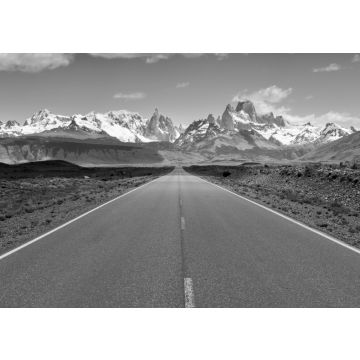 Lais Puzzle - Cerro Torre und Fitz Roy von der Route 23, El Chalten (Argentinien) in schwarz weiß - 500, 1.000 & 2.000 Teile