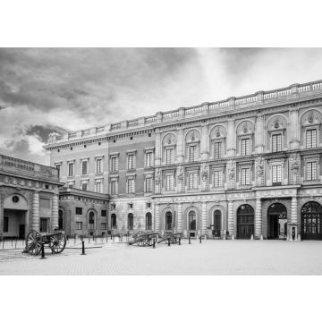 Lais Puzzle - Königlicher Palast in Gamla Stan, in Stockholm, Schweden in schwarz weiß - 500, 1.000 & 2.000 Teile