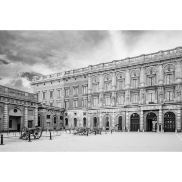 Lais Puzzle - Königlicher Palast in Gamla Stan, in Stockholm, Schweden in schwarz weiß - 2.000 Teile