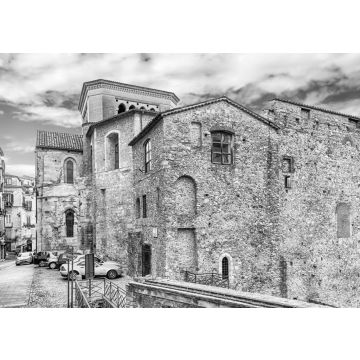 Lais Puzzle - Historisches Stadtzentrum von Cosenza, Kalabrien in schwarz weiß - 500, 1.000 & 2.000 Teile