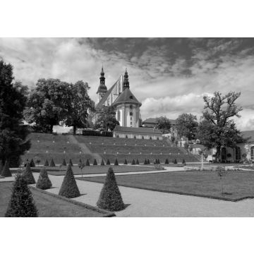 Lais Puzzle - Neuzelle Kloster - Monastery Neuzelle, Brandenburg, Germany in schwarz weiß - 500, 1.000 & 2.000 Teile