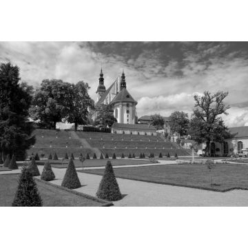 Lais Puzzle - Neuzelle Kloster - Monastery Neuzelle, Brandenburg, Germany in schwarz weiß - 2.000 Teile
