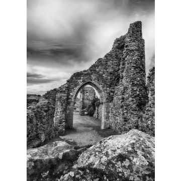 Lais Puzzle - Hastings Castle in der Stadt Hastings, East Sussex, England in schwarz weiß - 500, 1.000 & 2.000 Teile