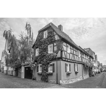 Lais Puzzle - Historische Altstadt von Hochheim am Main in schwarz weiß - 2.000 Teile
