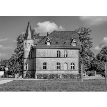 Lais Puzzle - Altlandsberg, Altes Gutshaus in schwarz weiß - 500, 1.000 & 2.000 Teile